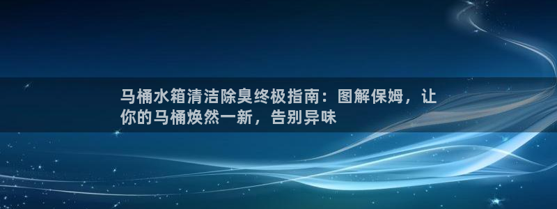 尊龙凯时登陆网址：马桶水箱清洁除臭终极指南：图解保姆，让